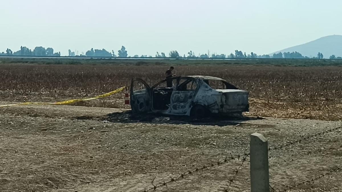 Adana'da korkun olay! Yanm otomobilde ceset bulundu