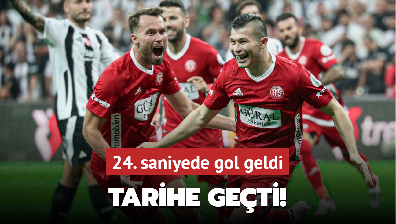 Tarihe geti! 24. saniyede gol geldi