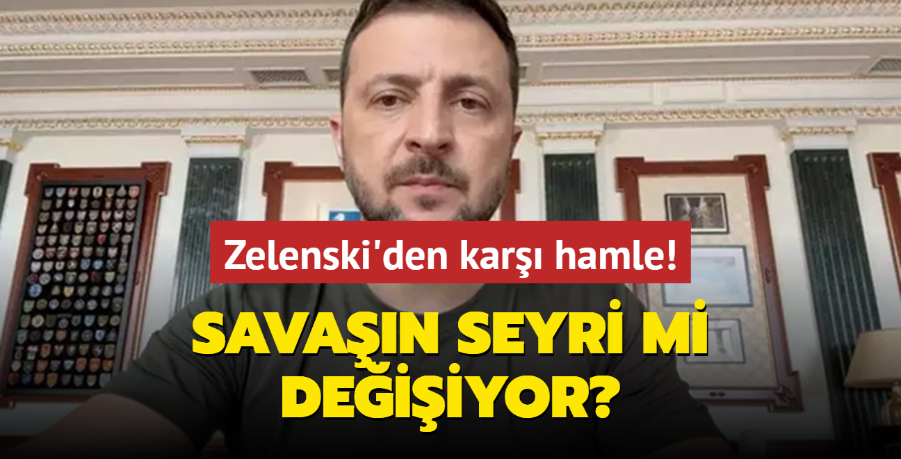 Zelenski'den kar hamle! Savan seyri mi deiiyor"