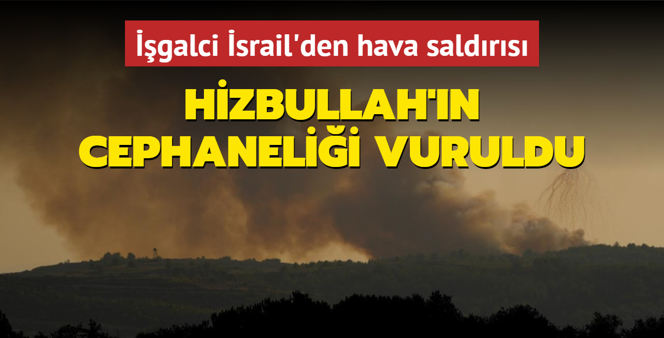 galci srail'den Lbnan'a hava saldrs! Hizbullah'n cephanelii vuruldu