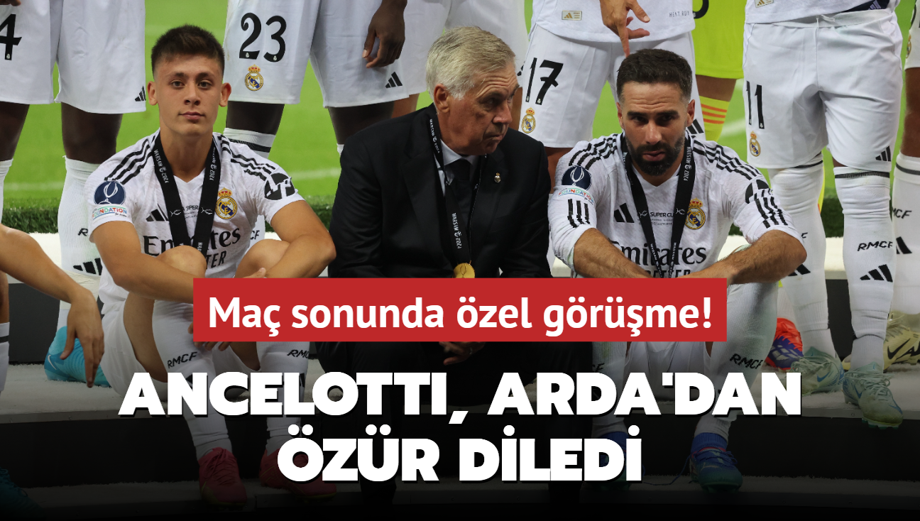 Ma sonunda zel grme! Carlo Ancelotti, Arda Gler'den zr diledi