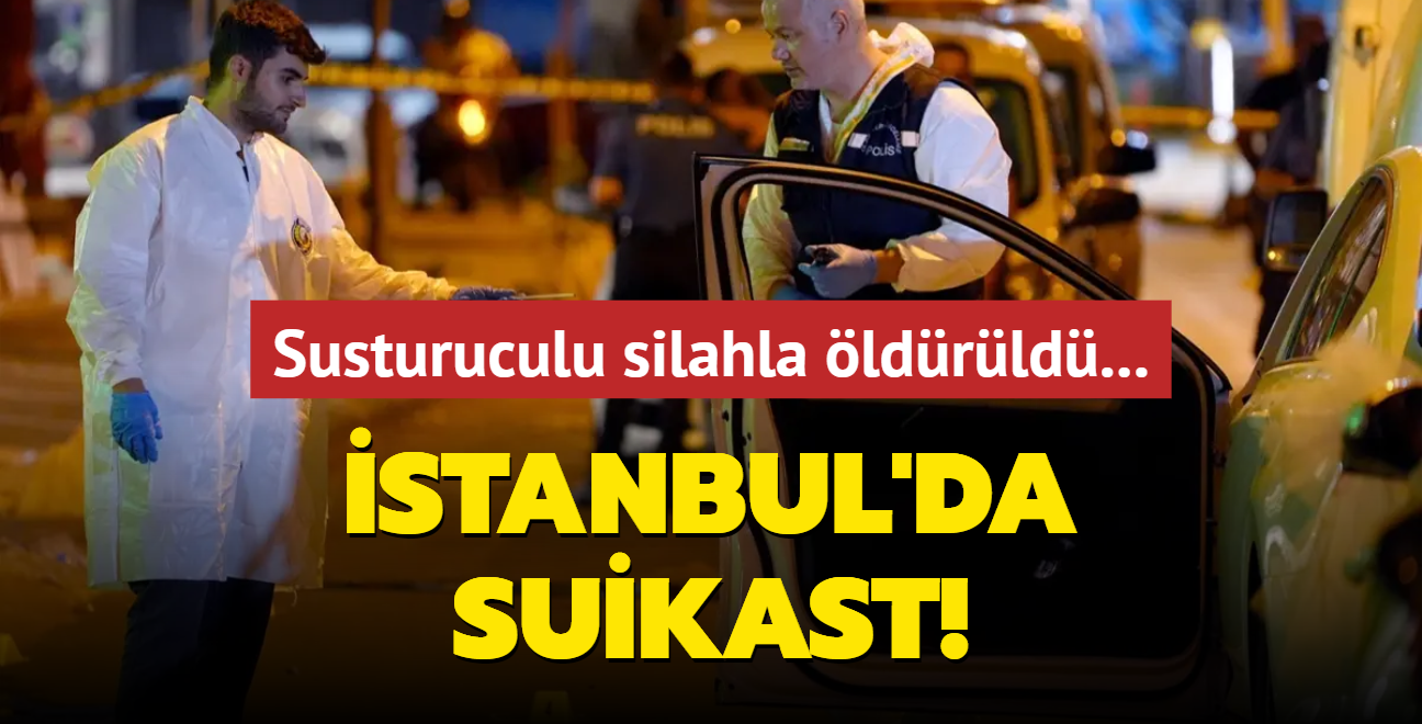 Susturuculu silahla ldrld... stanbul'da suikast! Kamera grntleri ortaya kt