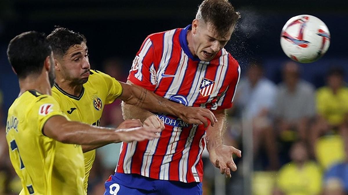 Atletico Madrid Villarreal engeline takld