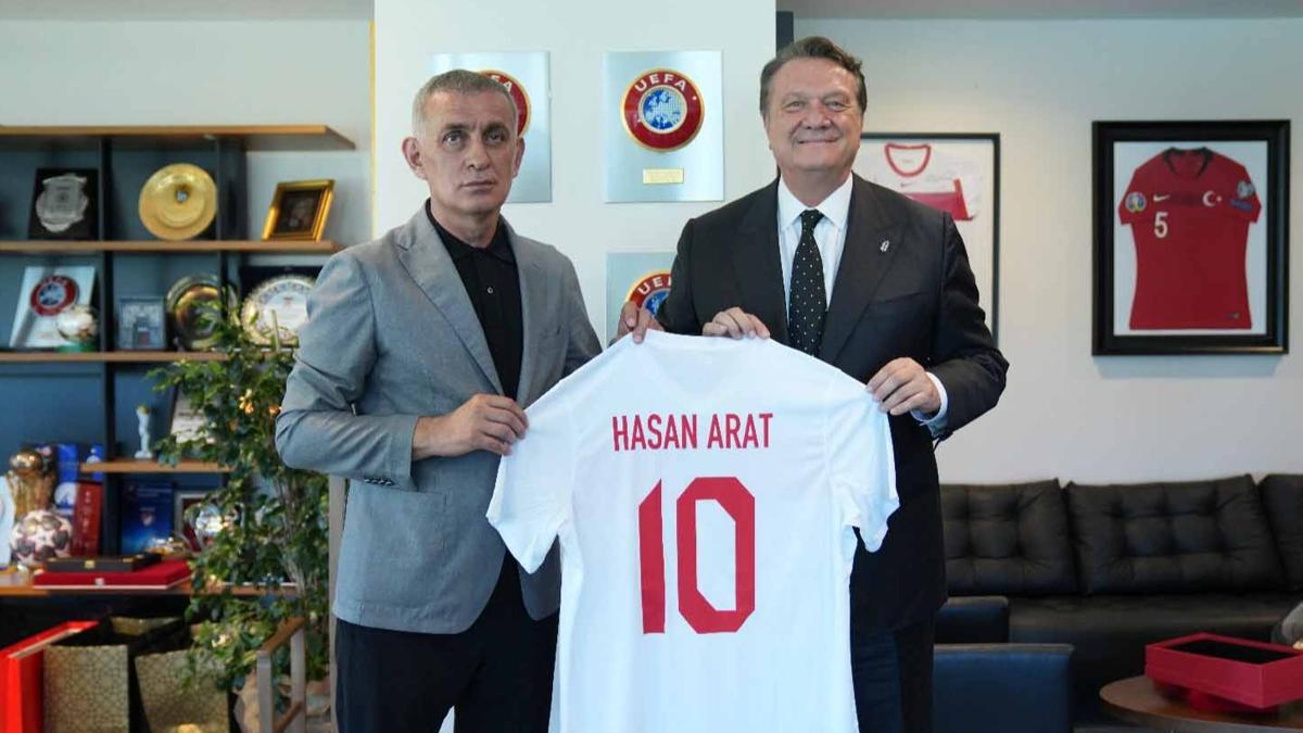 Hasan Arat, TFF Bakan brahim Hacosmanolu'nu ziyaret etti