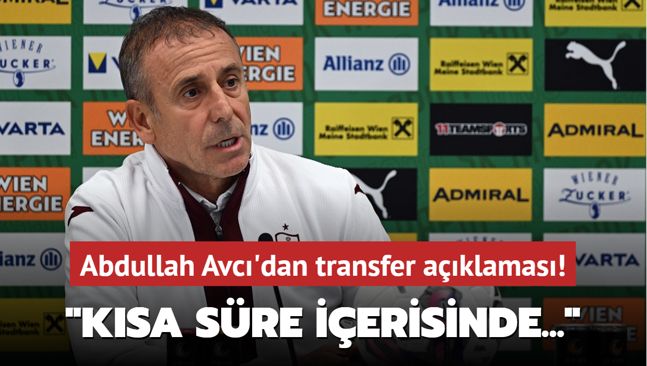 Abdullah Avc'dan transfer aklamas! "Ksa sre ierisinde..."