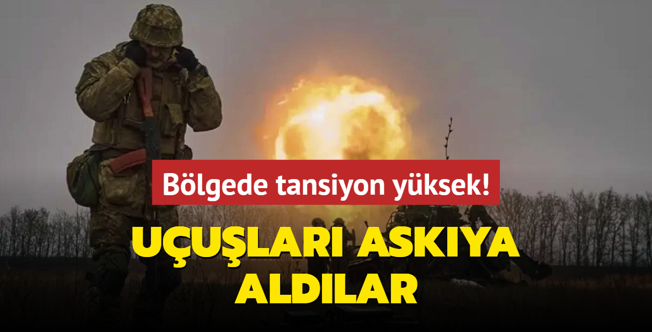 Blgede tansiyon yksek! Uular askya aldlar