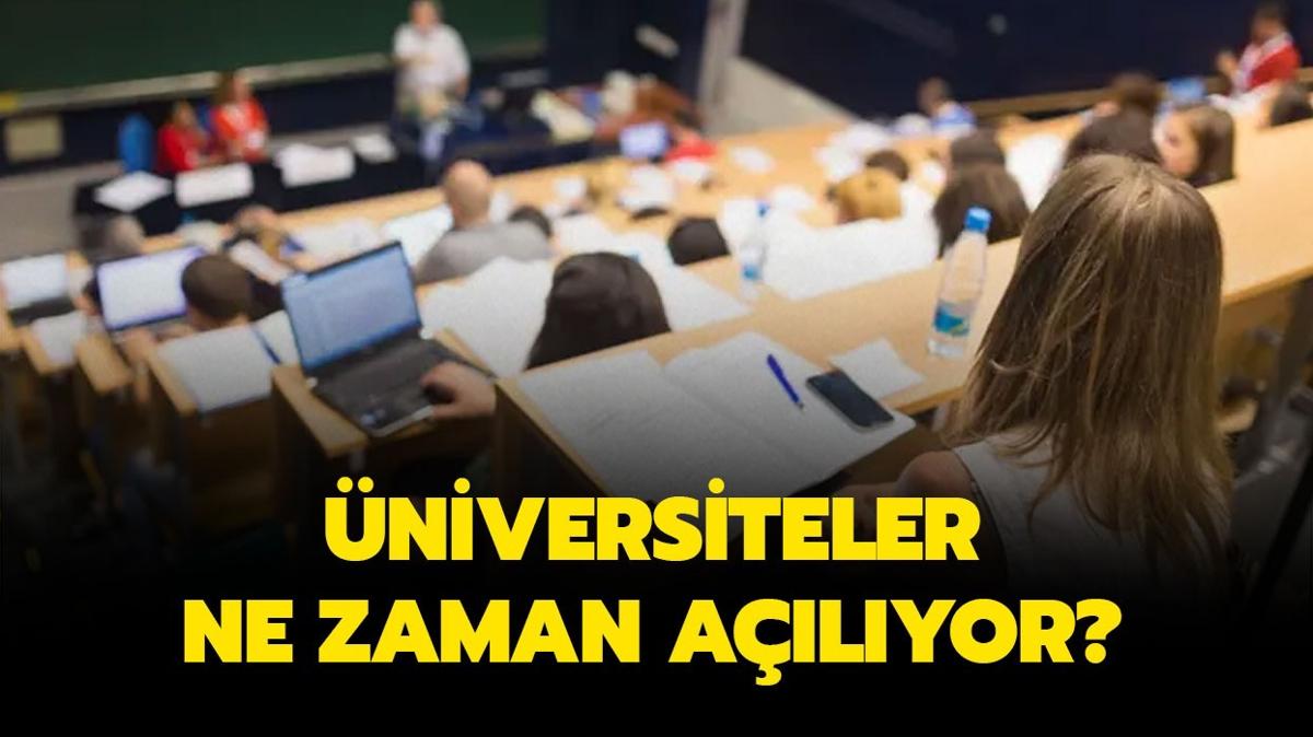 Fakltelerde dersler ne zaman balyor" niversiteler ne zaman alyor 2024" 