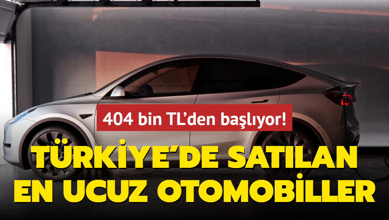 Trkiye'de satlan en ucuz elektrikli otomobiller! 404 bin TL'den balyor