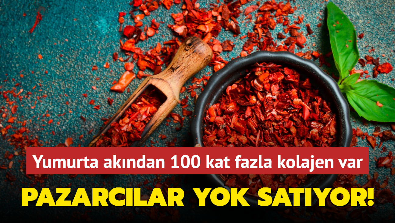 Yumurta akndan 100 kat fazla kolajen ieriyor! Pazarclar yok satyor, kilosu 90 liradan alnyor