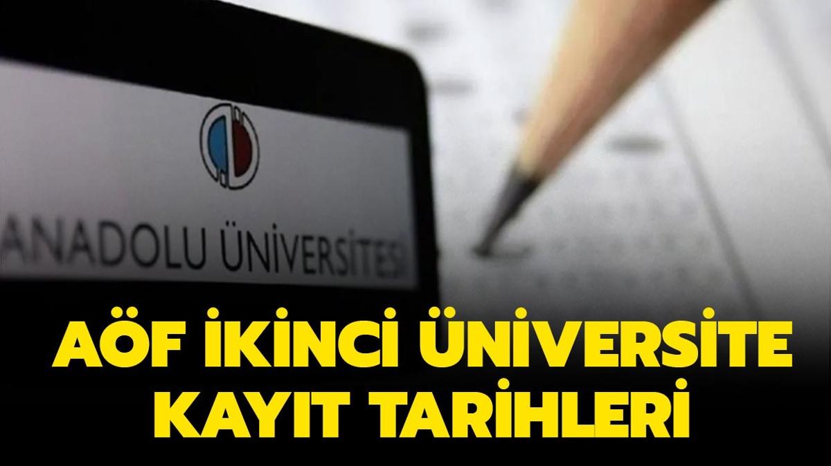 AF ikinci niversite kayt tarihleri 2024! AF ikinci niversite kaytlar ne zaman bitiyor"