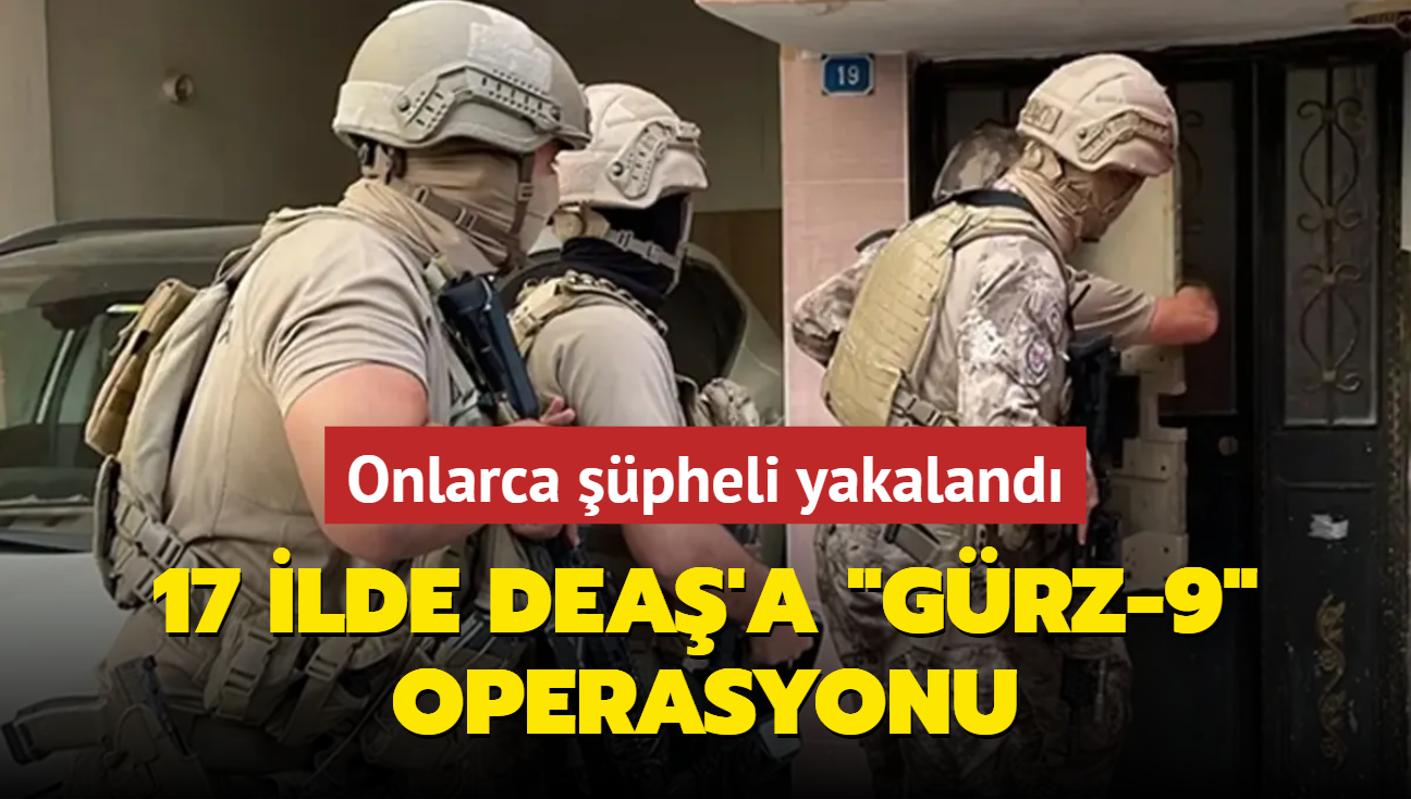 17 ilde 'GRZ-9' operasyonu: 65 pheli yakaland