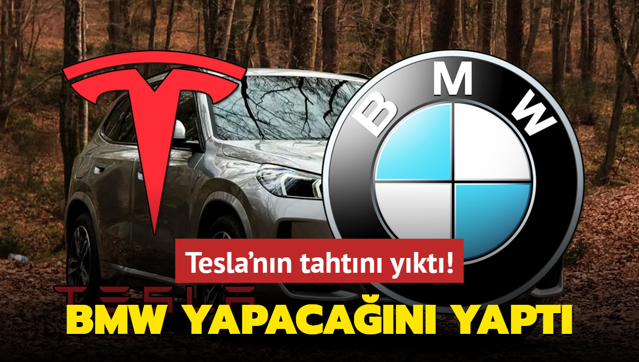 BMW yapacan yapt: Tesla'nn tahtn ykt! Elektrikli otomobil pazarna noktay koydu