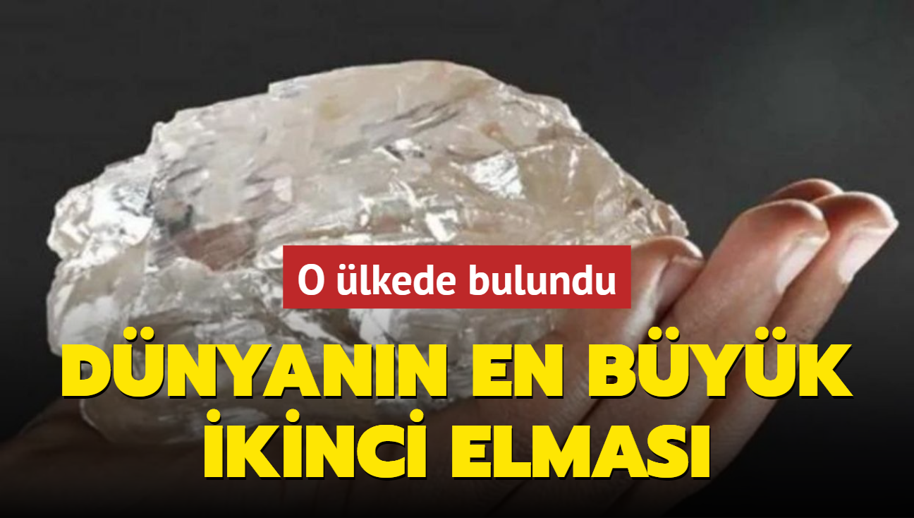 Dnyann en byk ikinci elmas Gney Afrika'da bulundu