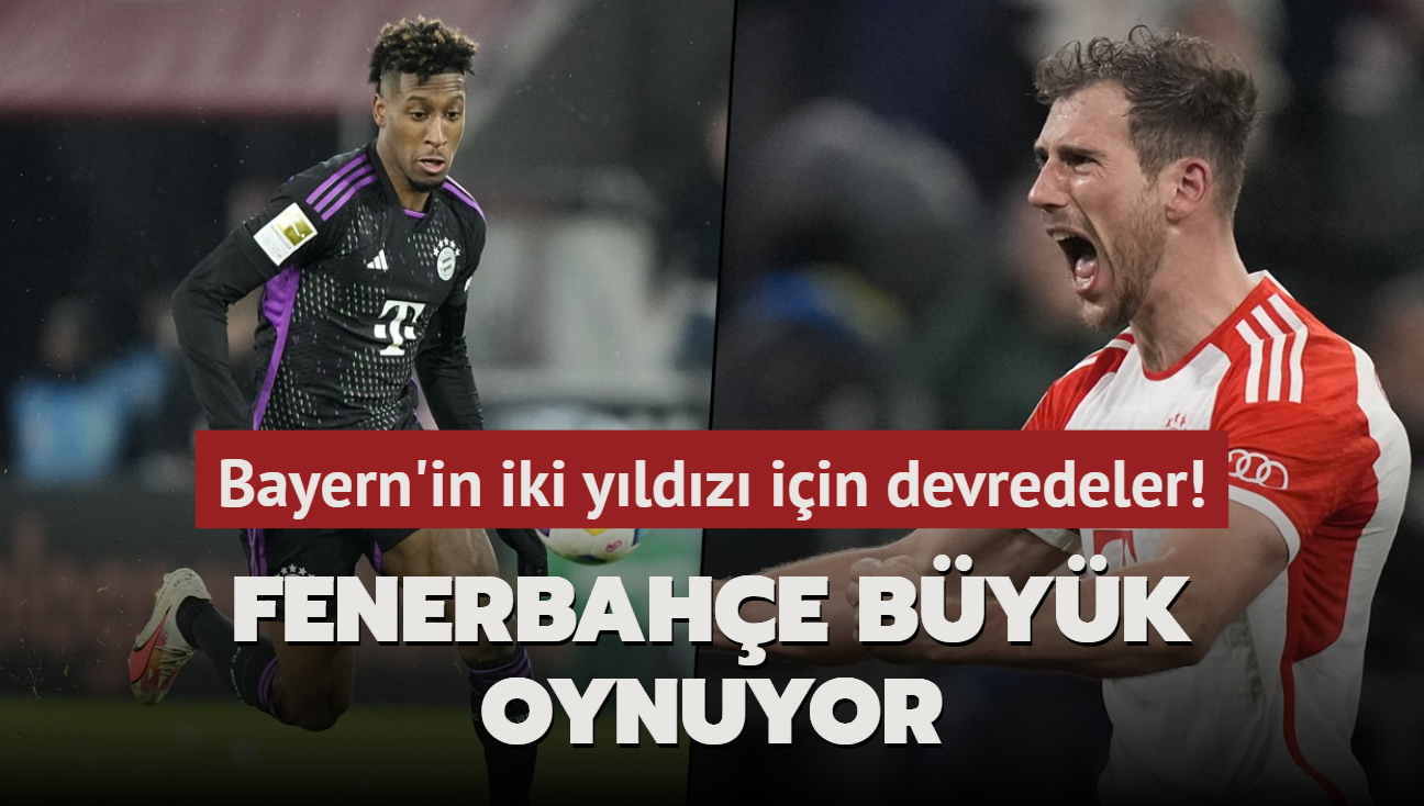 Fenerbahe byk oynuyor! Bayern'in iki yldz iin devredeler