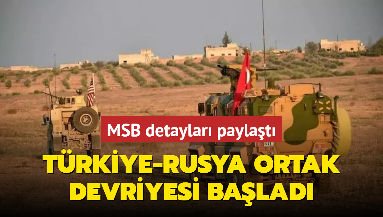 MSB duyurdu! Birleik Kara Devriyesi faaliyeti Bar Pnar Harekat Blgesi'nde yeniden balatld