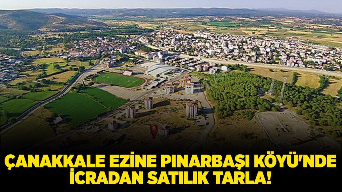 anakkale Ezine Pnarba Ky'nde icradan satlk tarla!