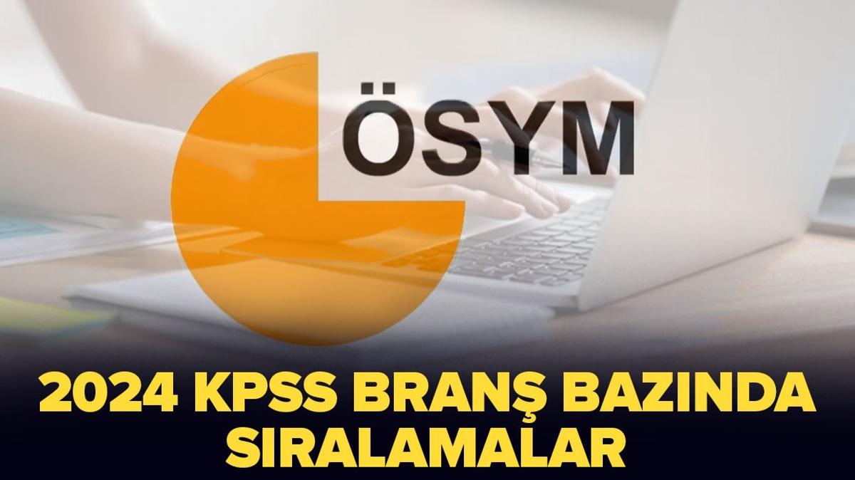 KPSS bran sralamas 2024 | SYM 2024-KPSS: Bran baznda sralamalar nasl renilir"