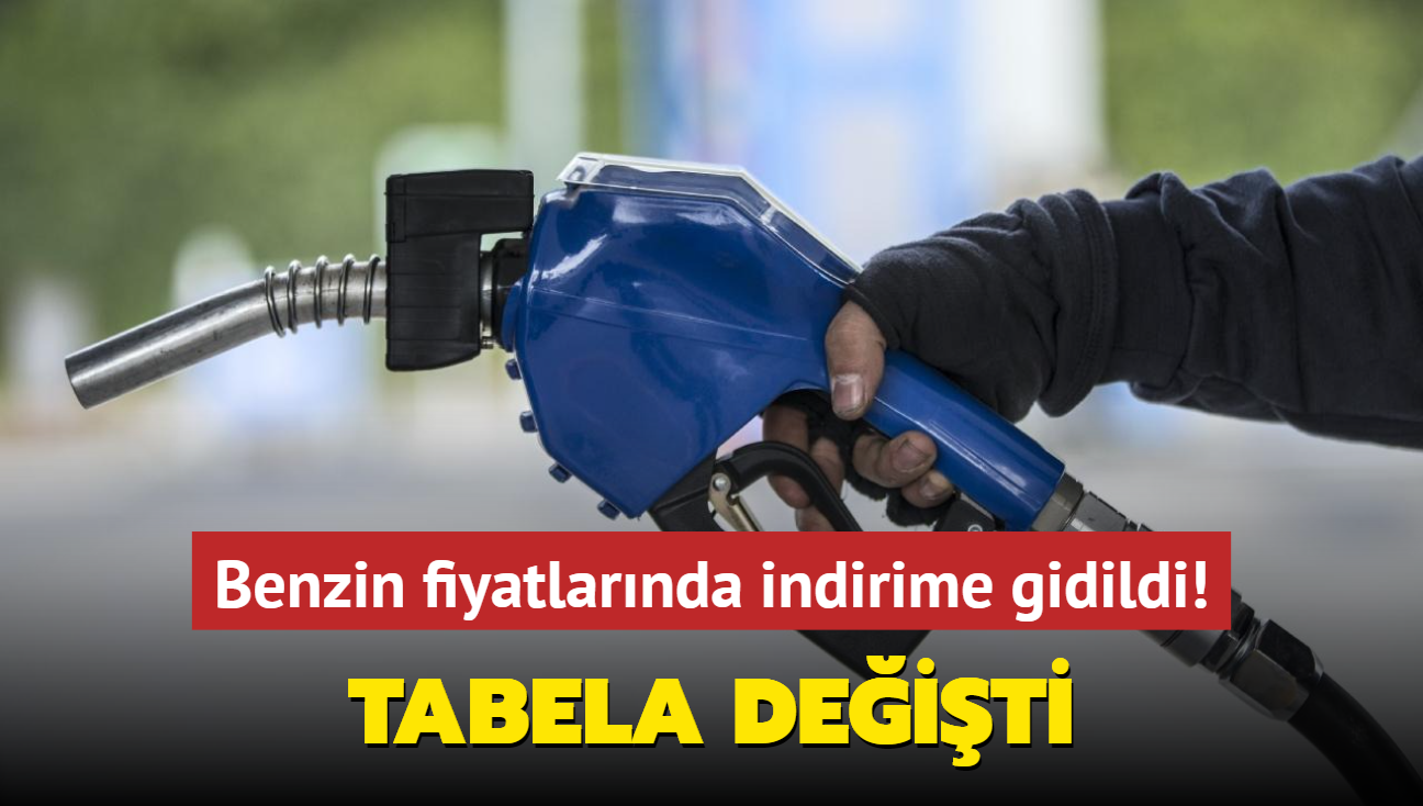 Tabela deiti... Benzin fiyatlarnda indirime gidildi!