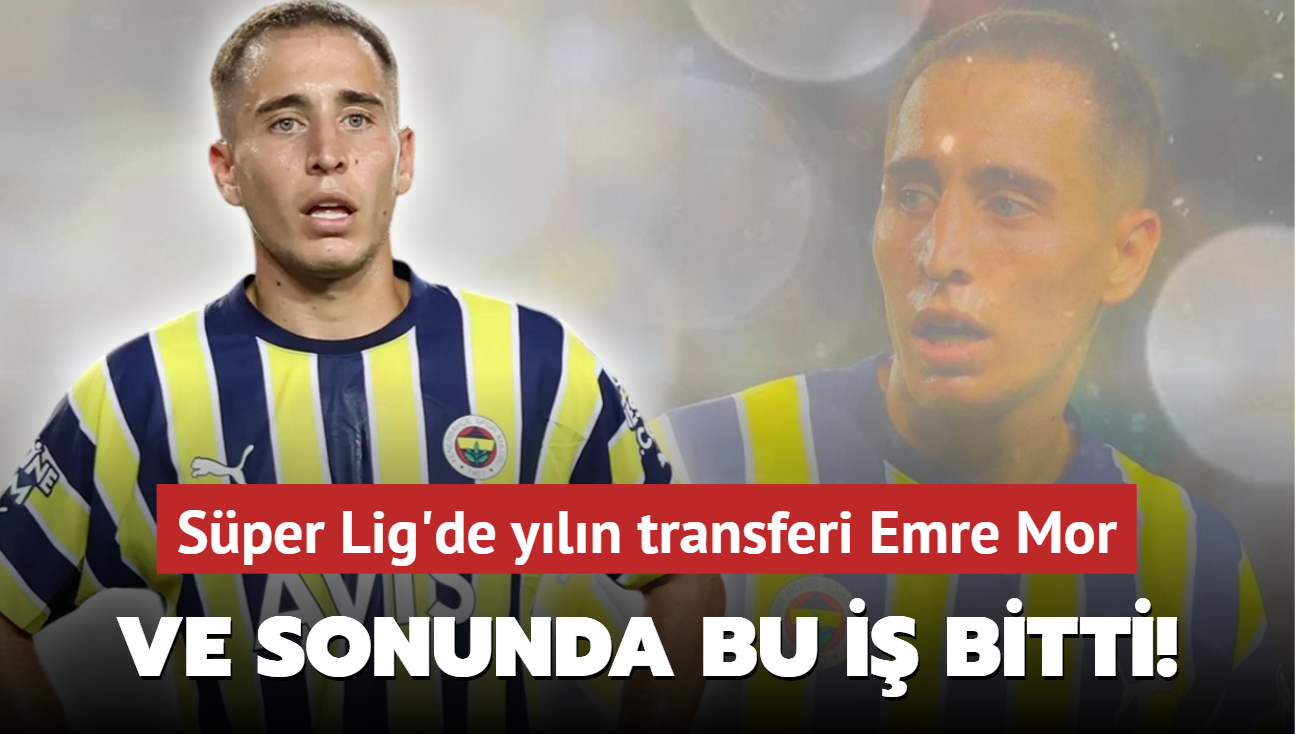 Ve sonunda bu i bitti! Sper Lig'de yln transferi Emre Mor