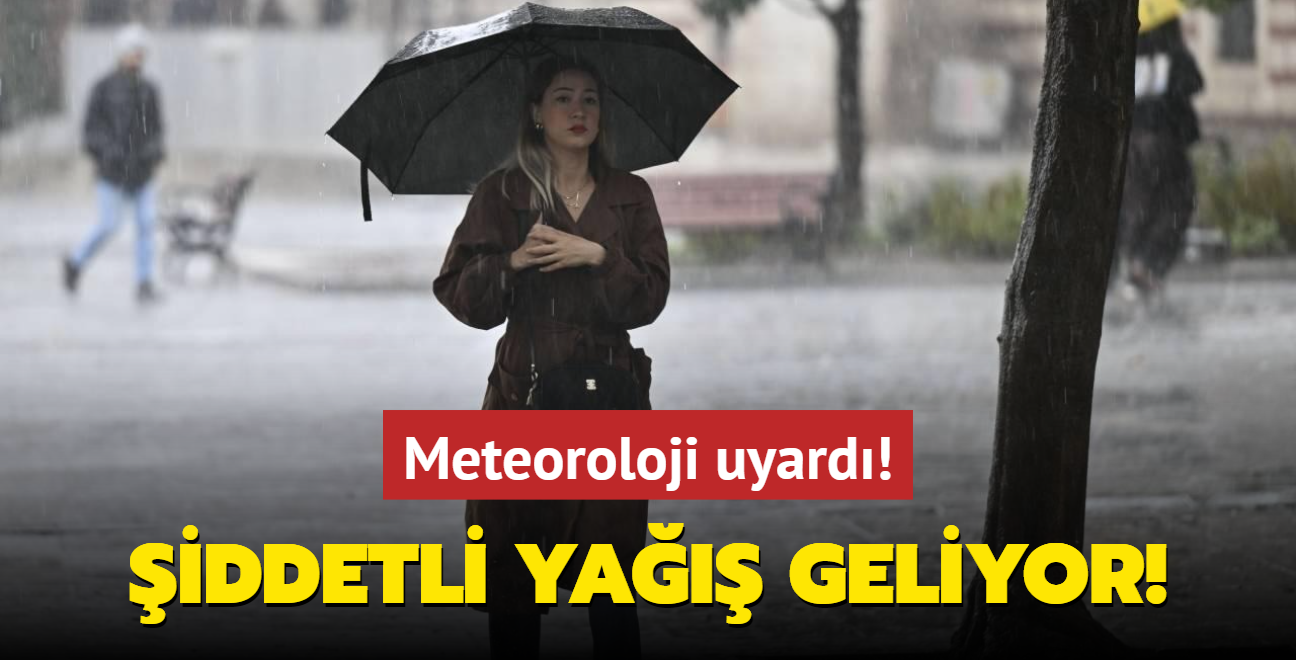 Meteorolojiden gk grltl saanak uyars... iddetli ya geliyor!