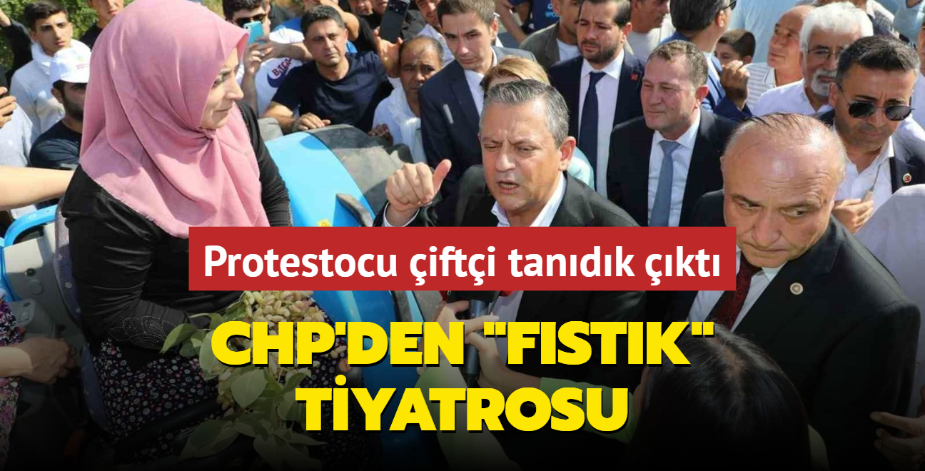 CHP'den "fstk" tiyatrosu... Protestocu belediye bakannn ei kt!