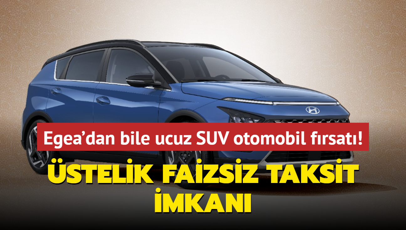 Hyundai olmaz dedirtti: Egea'dan bile ucuz SUV otomobil frsat! stelik faizsiz taksit imkan