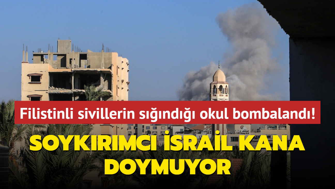 Soykrmc srail kana doymuyor... Filistinli sivillerin snd okul bombaland!