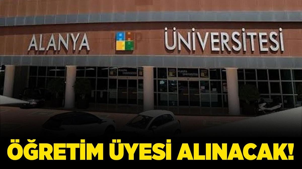 Alanya niversitesi retim Eleman alacak!