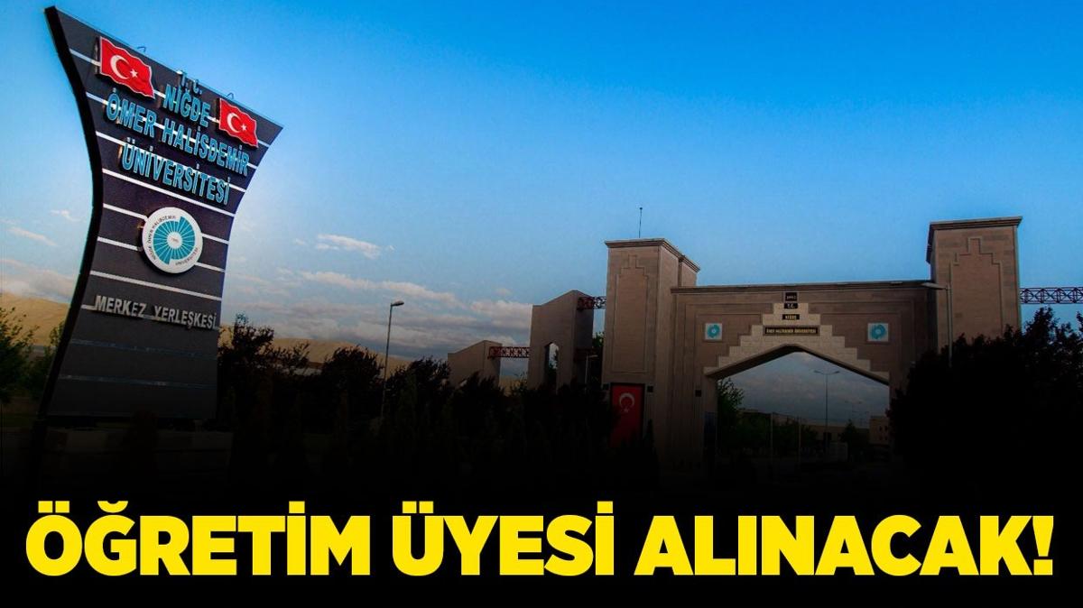 Nide mer Halisdemir niversitesi retim yesi alacak!