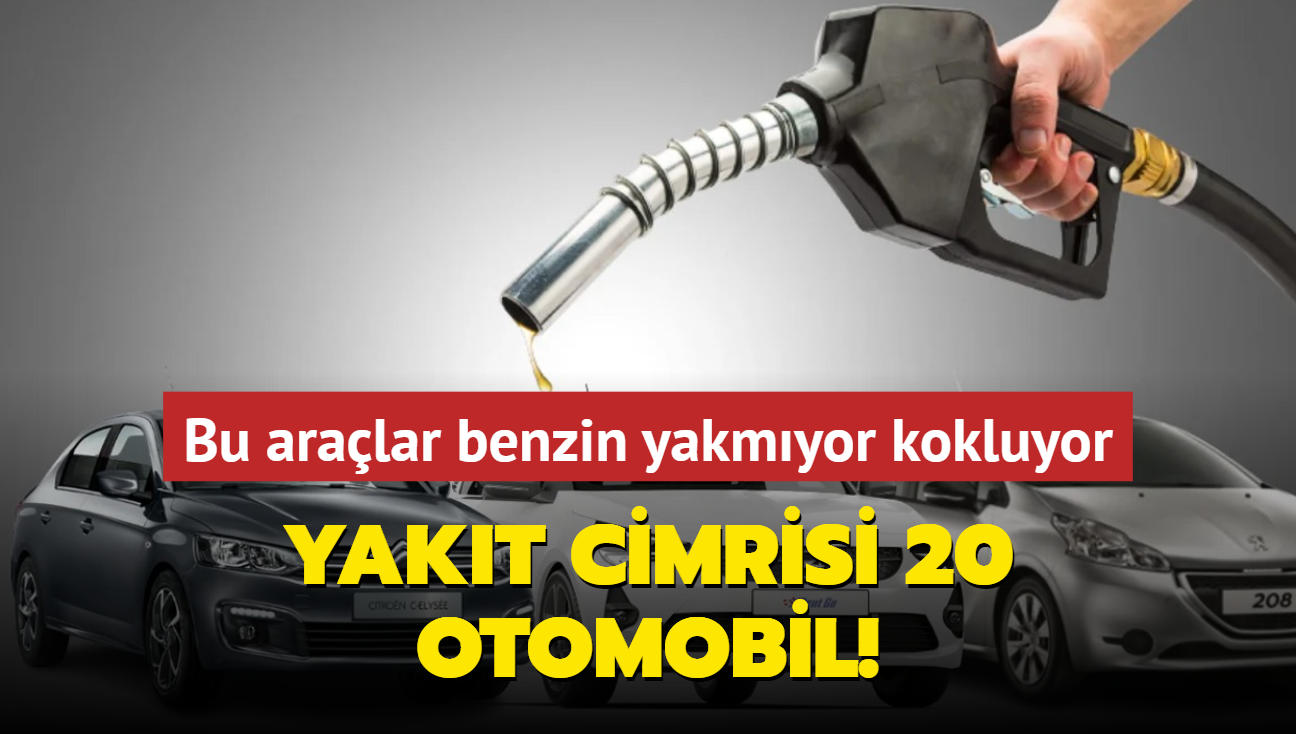 Yakt cimrisi 20 otomobil! Bu aralar benzin yakmyor kokluyor