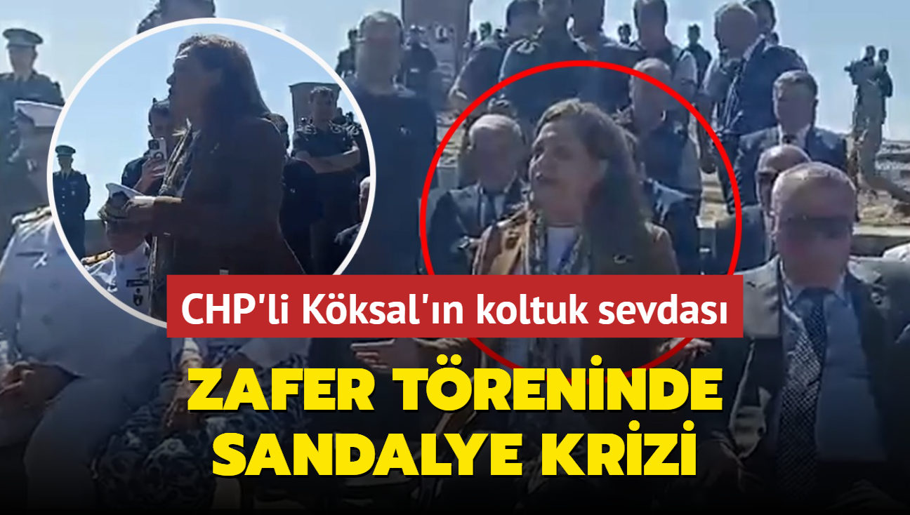 Zafer treninde sandalye krizi! CHP'li Kksal'n koltuk sevdas