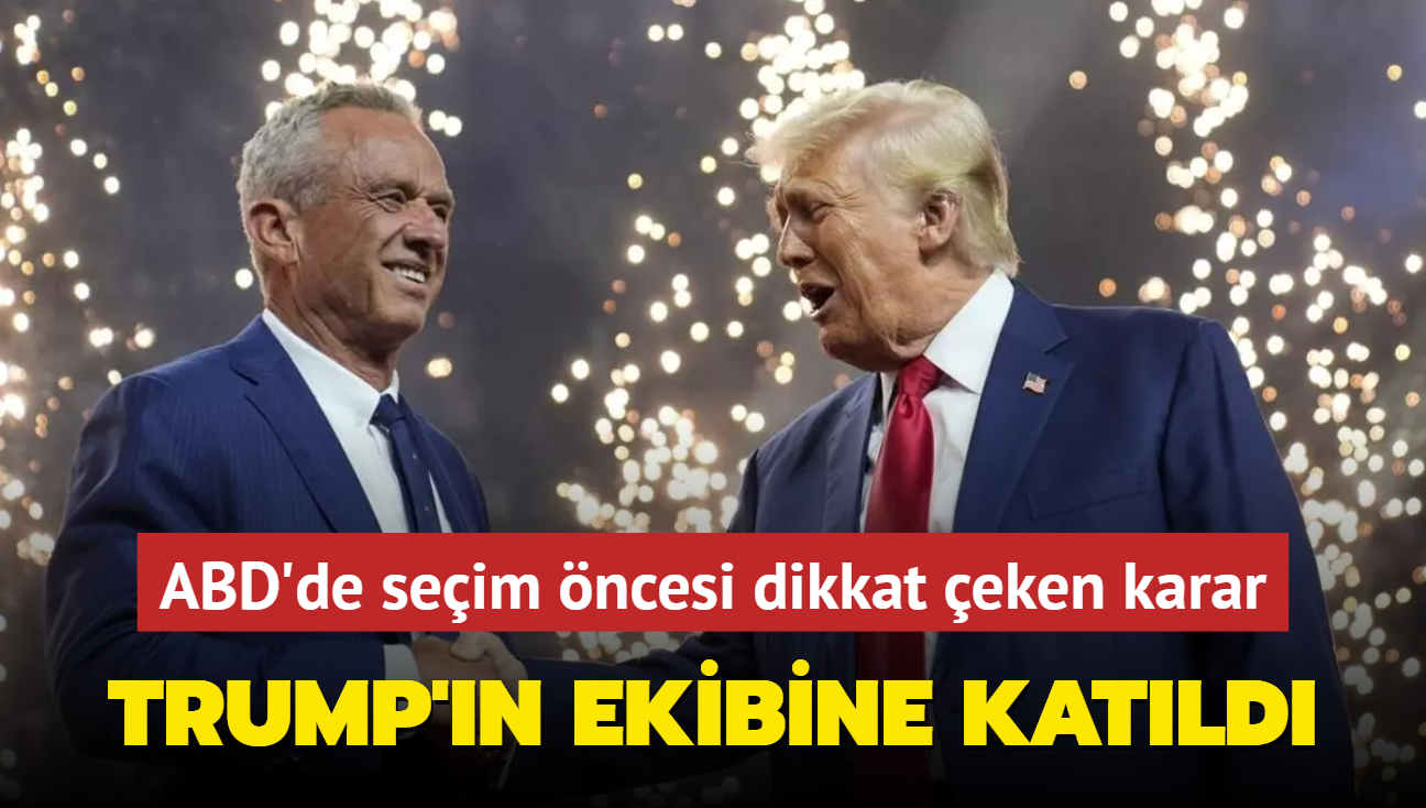 Seim yarndan ekildi! Trump'n ekibine katld