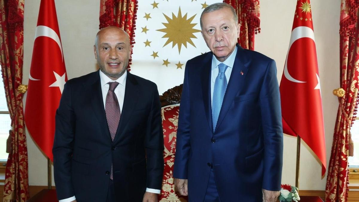 Bakan Erdoan, TM Bakan Mustafa Gltepe'yi kabul etti