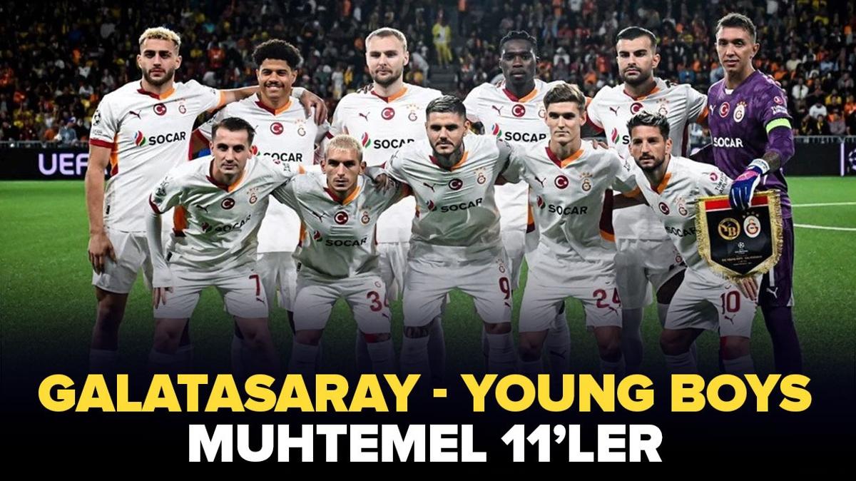 Galatasaray-Young Boys ma kadrosu belli oldu! te Galatasaray-Young Boys mann muhtemel 11'leri