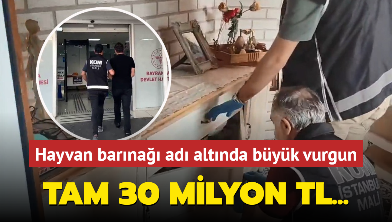 Hayvan barna ad altnda byk vurgun! Milyonlarca lira ba toplamlar