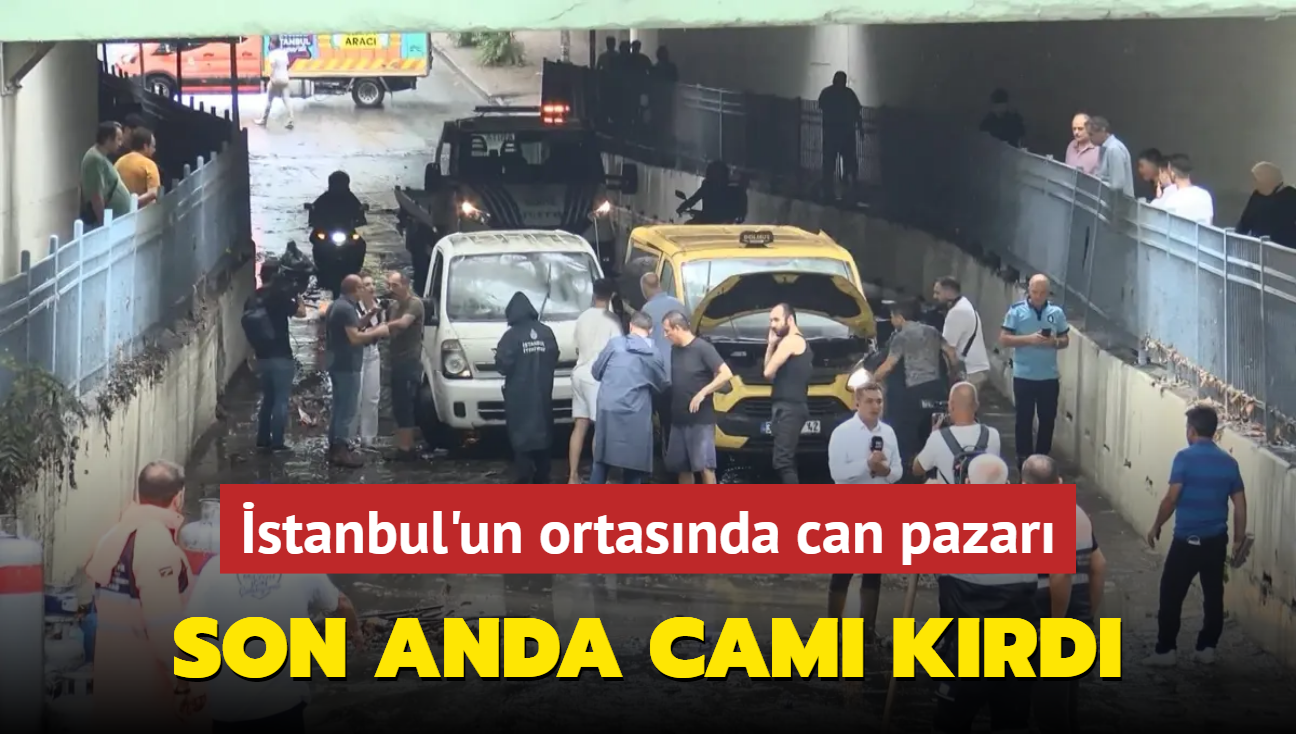 stanbul'da alt geidi su bast ofr cam krarak cann kurtard