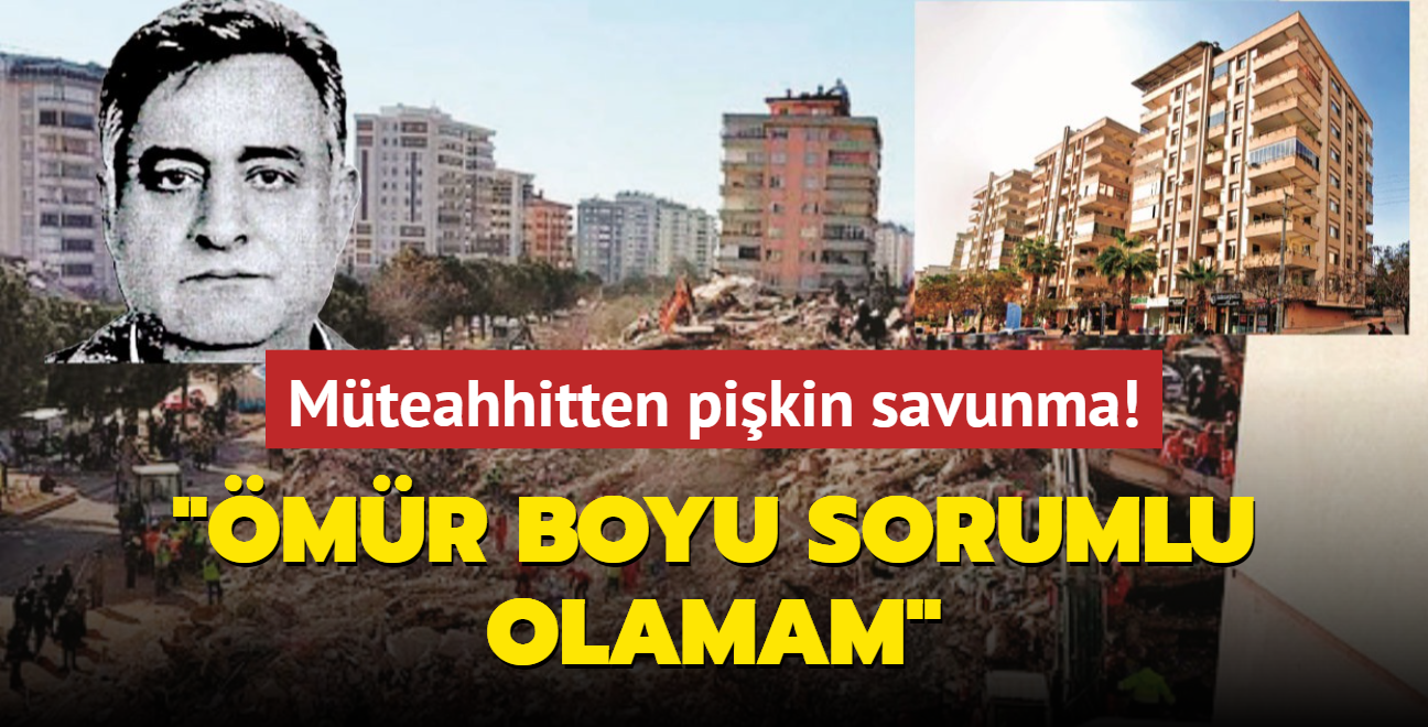 mr boyu sorumlu olamam' Mteahhitten pikin savunma!