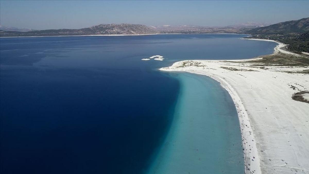 Dnyada "Mars Analog of lake Salda" diye takdim edilen Salda Gl Dnya Jeolojik Miras Listesi'nde