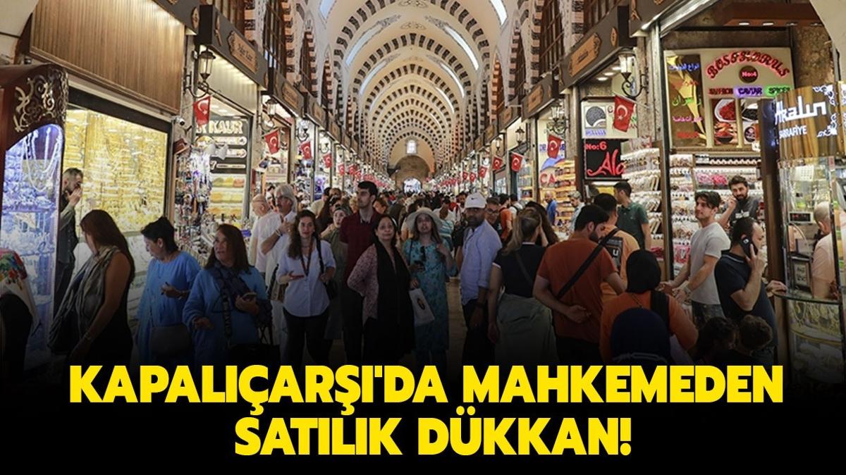 Kapalar'da mahkemeden satlk dkkan!