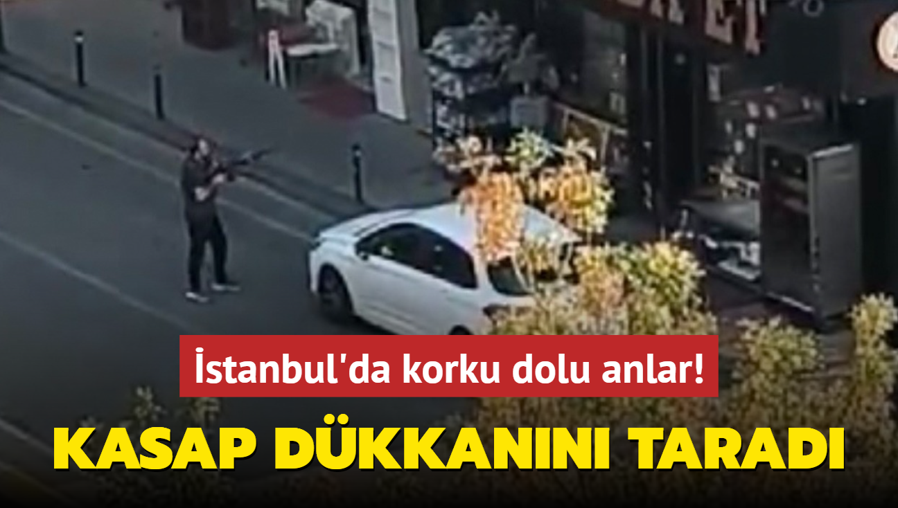 stanbul'da korku dolu anlar! Kasap dkkann taradlar