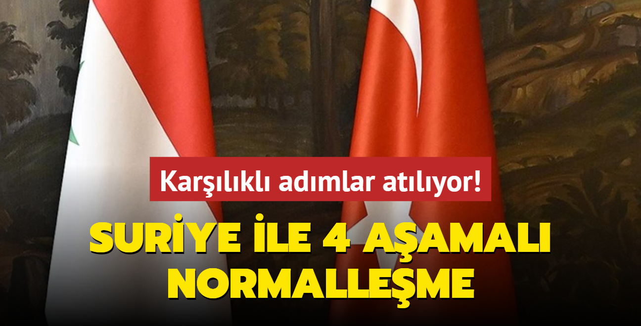 Suriye ile 4 aamal normalleme... Karlkl admlar atlyor! 