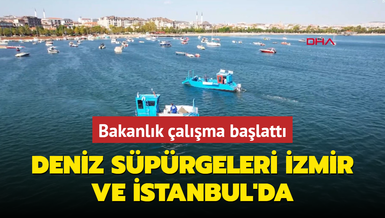 Bakanlk deniz kirliliinin nlenmesi iin alma balatt... Deniz sprgeleri zmir ve stanbul'da