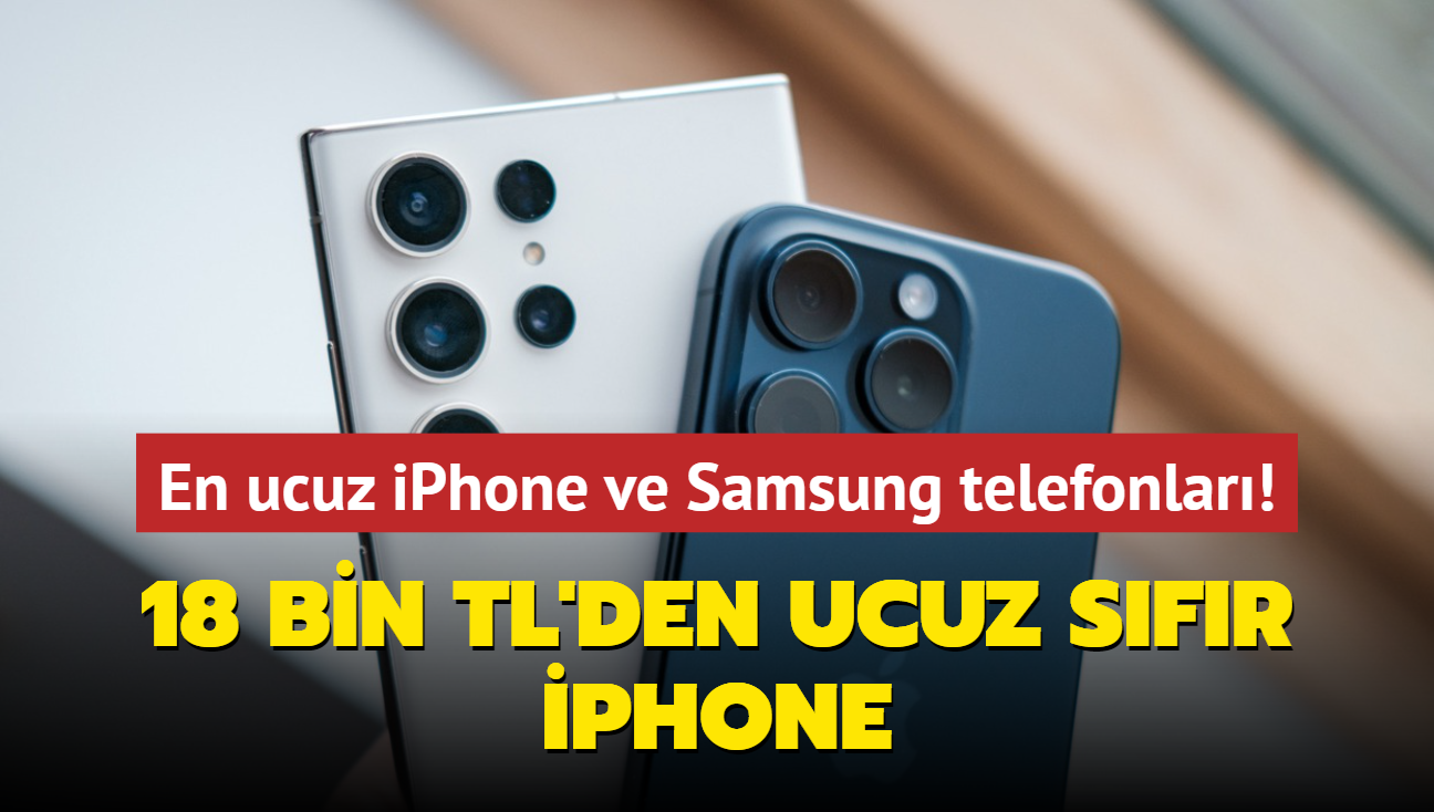 En ucuz iPhone ve Samsung telefonlar! 18 bin TL'den ucuz sfr iPhone