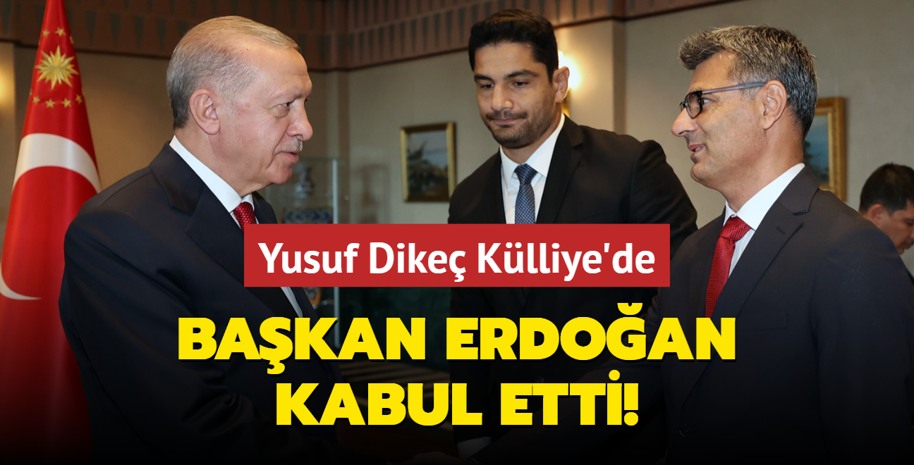 Yusuf Dike ve keskin nianclar Klliye'de... Bakan Erdoan kabul etti! 