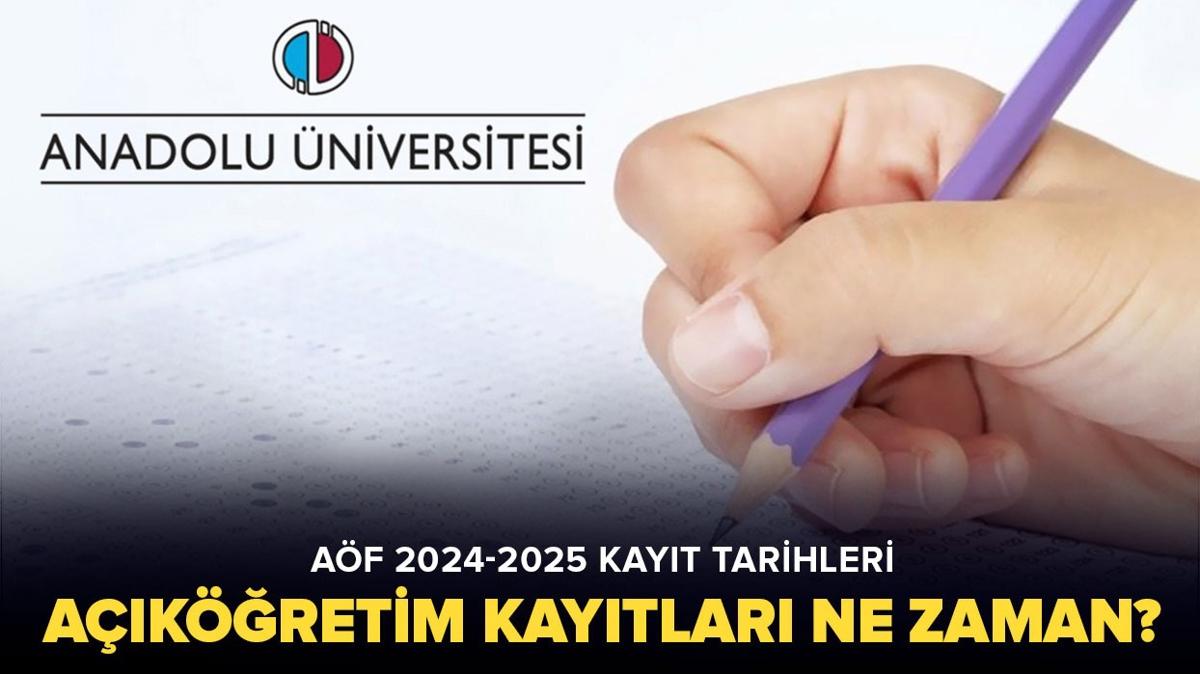 Ak retim kaytlar ne zaman" 2024-2025 AF Ak retim niversitesi kayt tarihleri