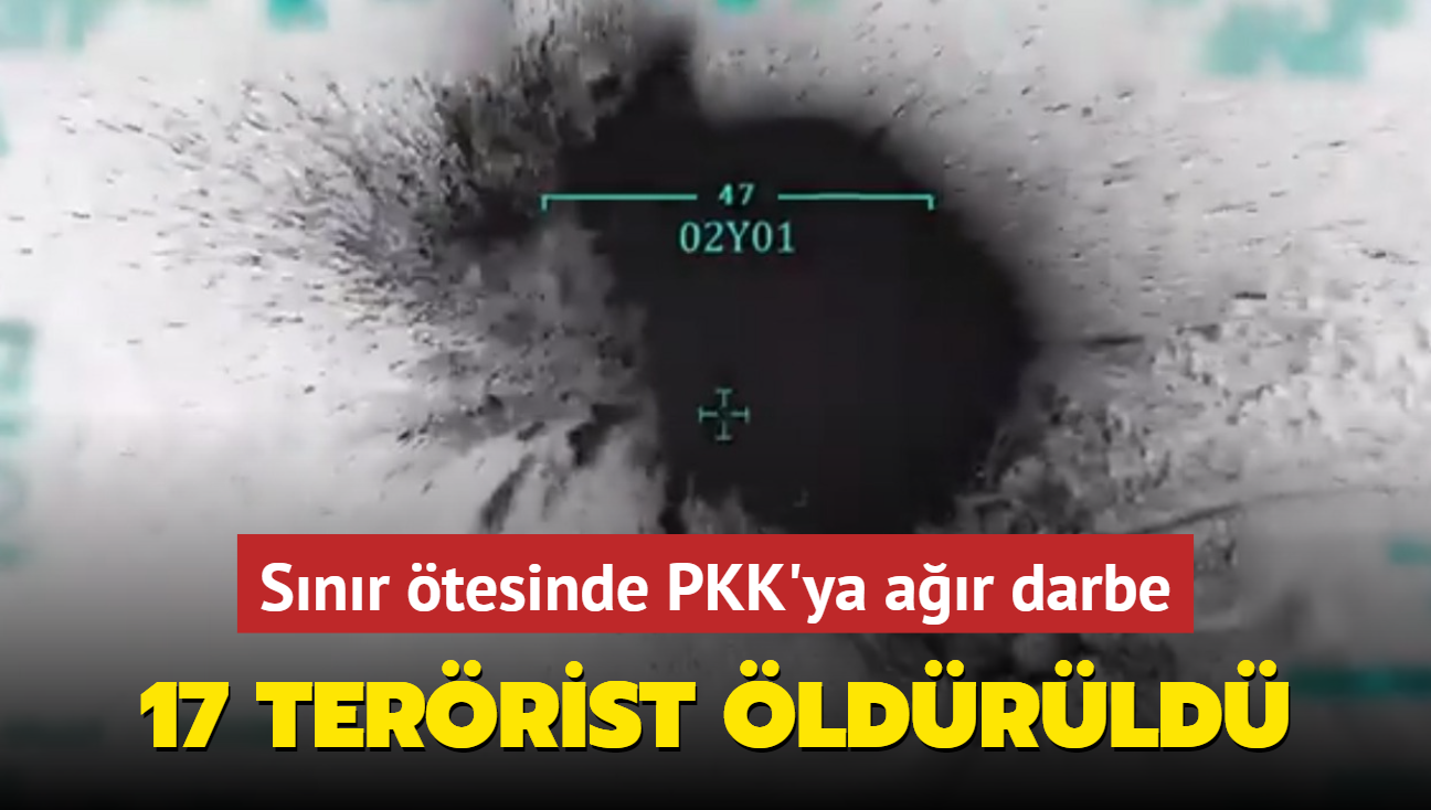 Irak ve Suriye'nin kuzeyinde PKK'ya ar darbe: 17 terrist ldrld