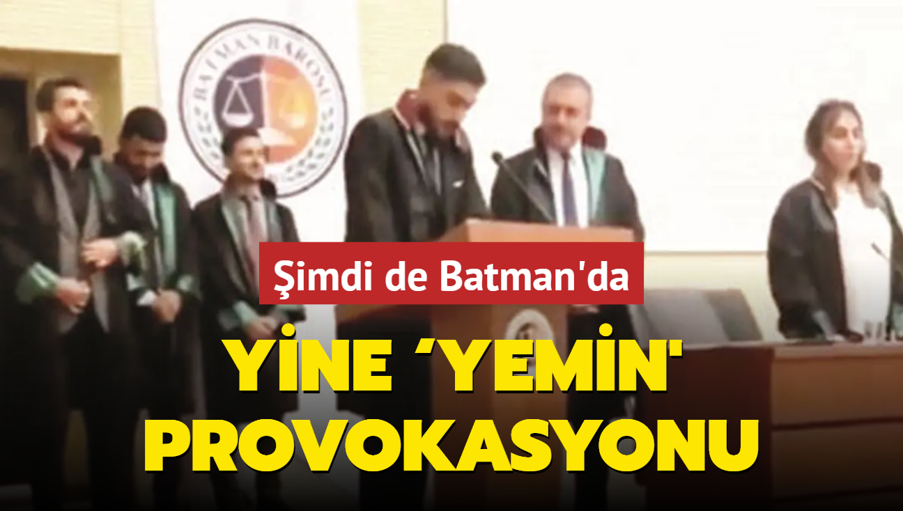 Yemin' provokasyonu imdi de Batman'da