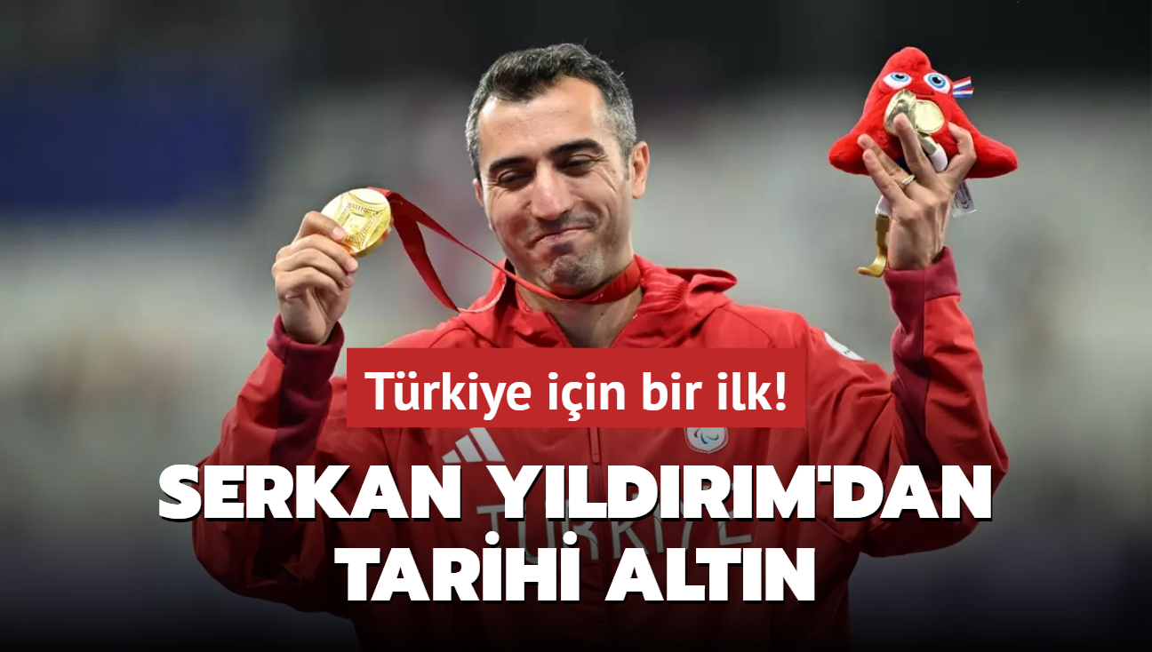 Serkan Yldrm'dan tarihi altn! Trkiye iin bir ilk