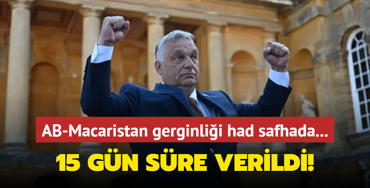 AB-Macaristan gerginlii had safhada...  15 gn sre verildi!