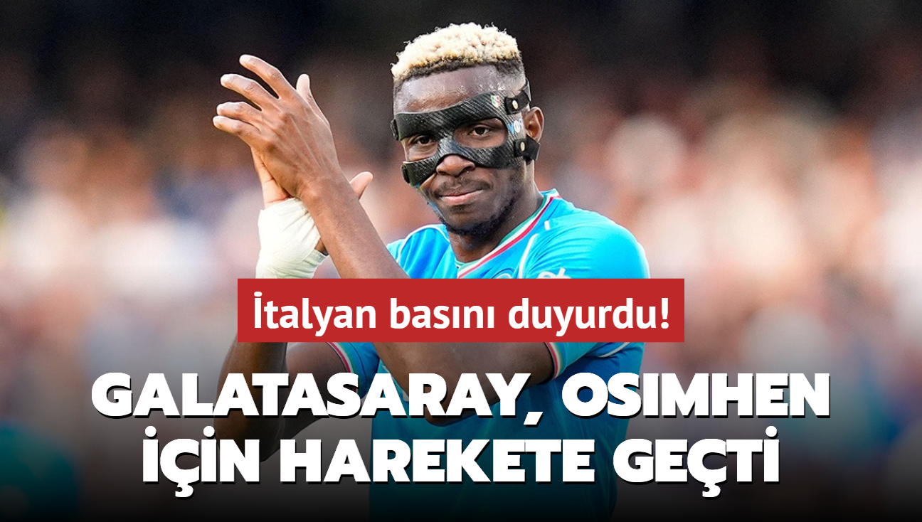 talyan basn duyurdu! Galatasaray, Victor Osimhen iin harekete geti